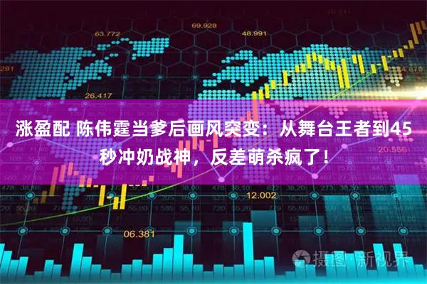 涨盈配 陈伟霆当爹后画风突变：从舞台王者到45秒冲奶战神，反差萌杀疯了！