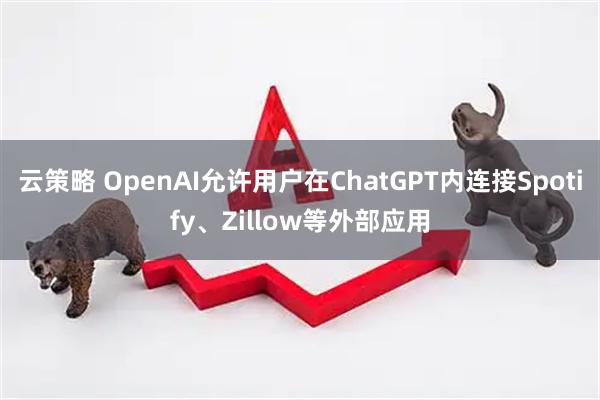 云策略 OpenAI允许用户在ChatGPT内连接Spotify、Zillow等外部应用